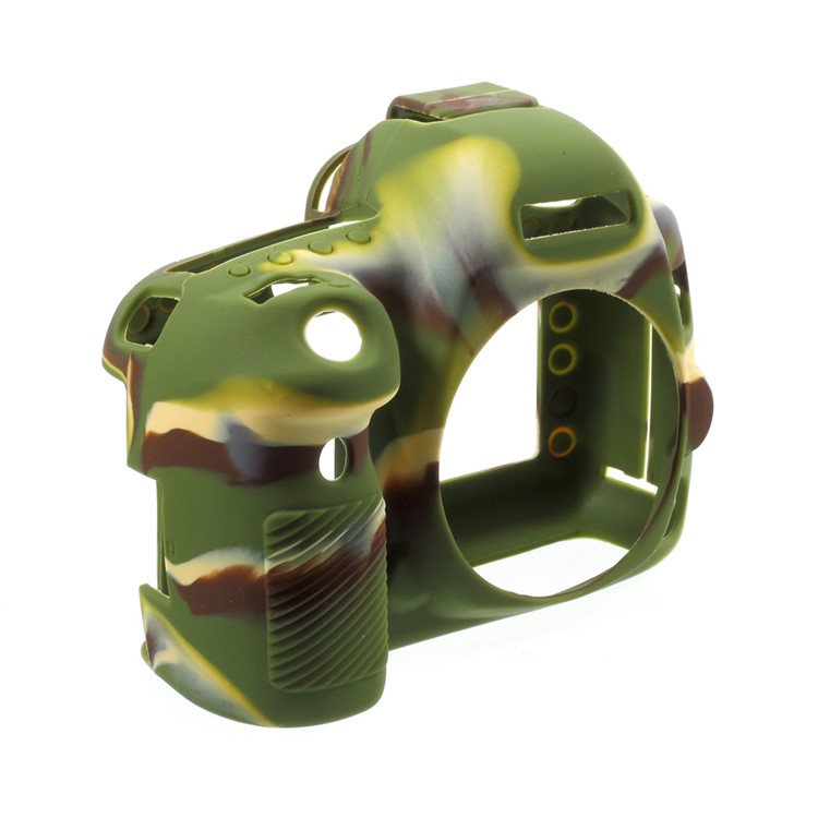 Soft Silicone Camera Body Protector Cover for Canon 5D4 - Camouflage-3