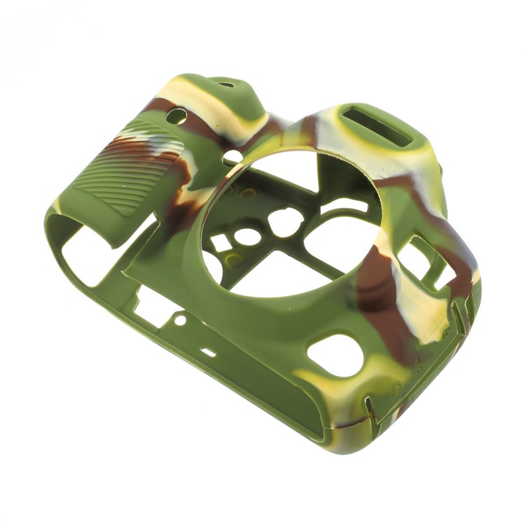 Soft Silicone Camera Body Protector Cover for Canon 5D4 - Camouflage-5