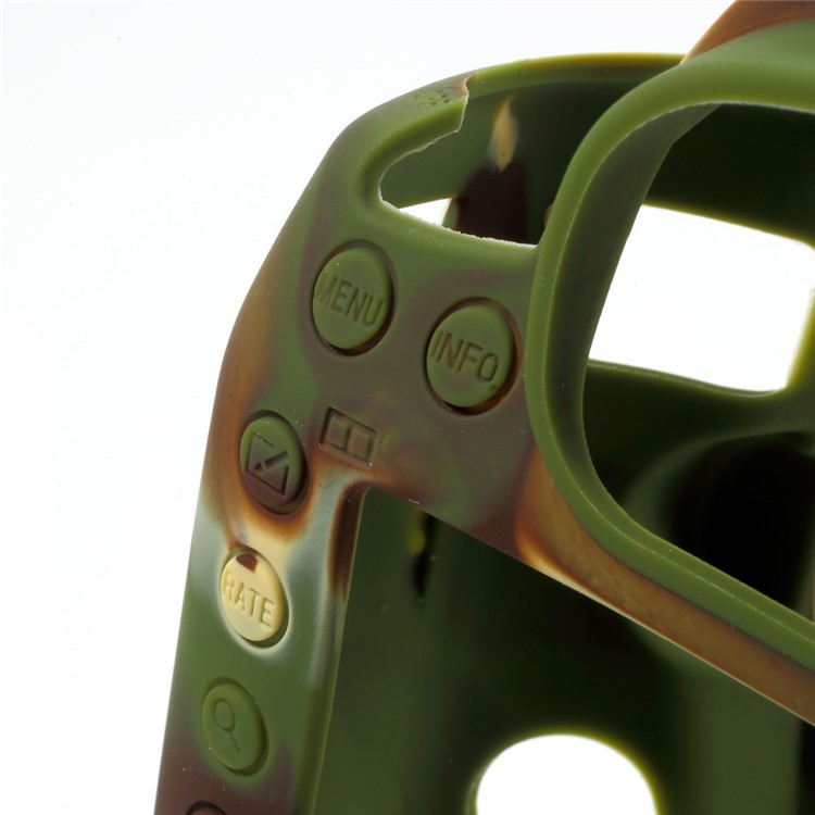Soft Silicone Camera Body Protector Cover for Canon 5D4 - Camouflage-8