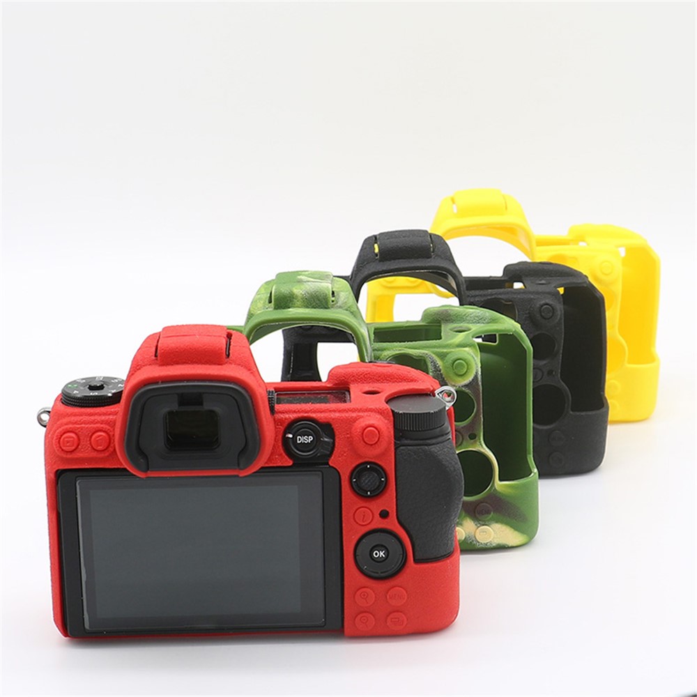 Litchi Texture Silicone Case Dustproof Camera Protective Sleeve Cover for Nikon Z6/Z7 - Yellow-10