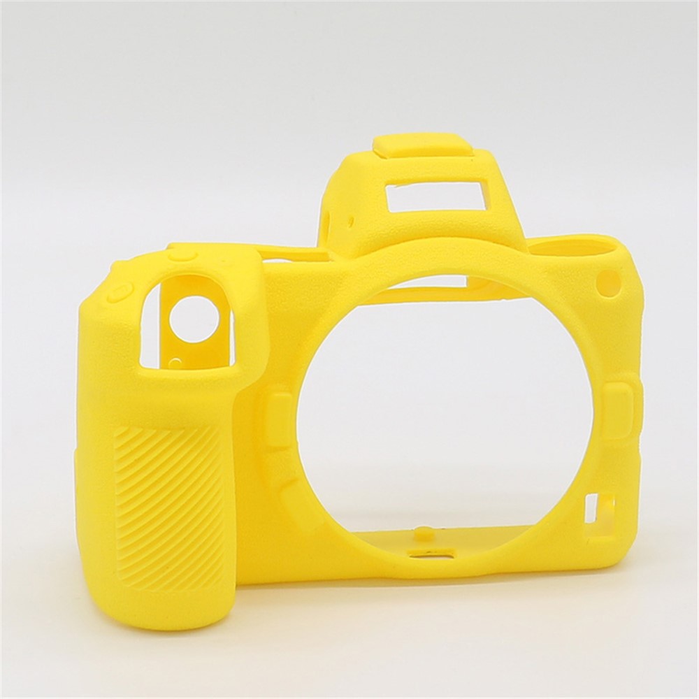 Litchi Texture Silicone Case Dustproof Camera Protective Sleeve Cover for Nikon Z6/Z7 - Yellow-2
