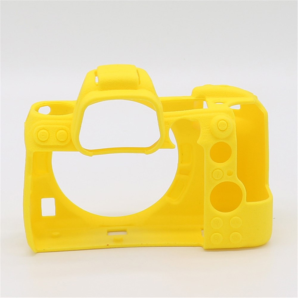 Litchi Texture Silicone Case Dustproof Camera Protective Sleeve Cover for Nikon Z6/Z7 - Yellow-3