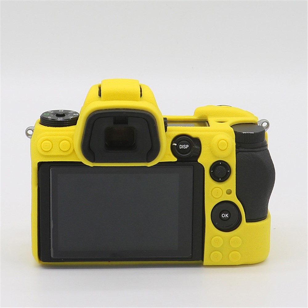 Litchi Texture Silicone Case Dustproof Camera Protective Sleeve Cover for Nikon Z6/Z7 - Yellow-4