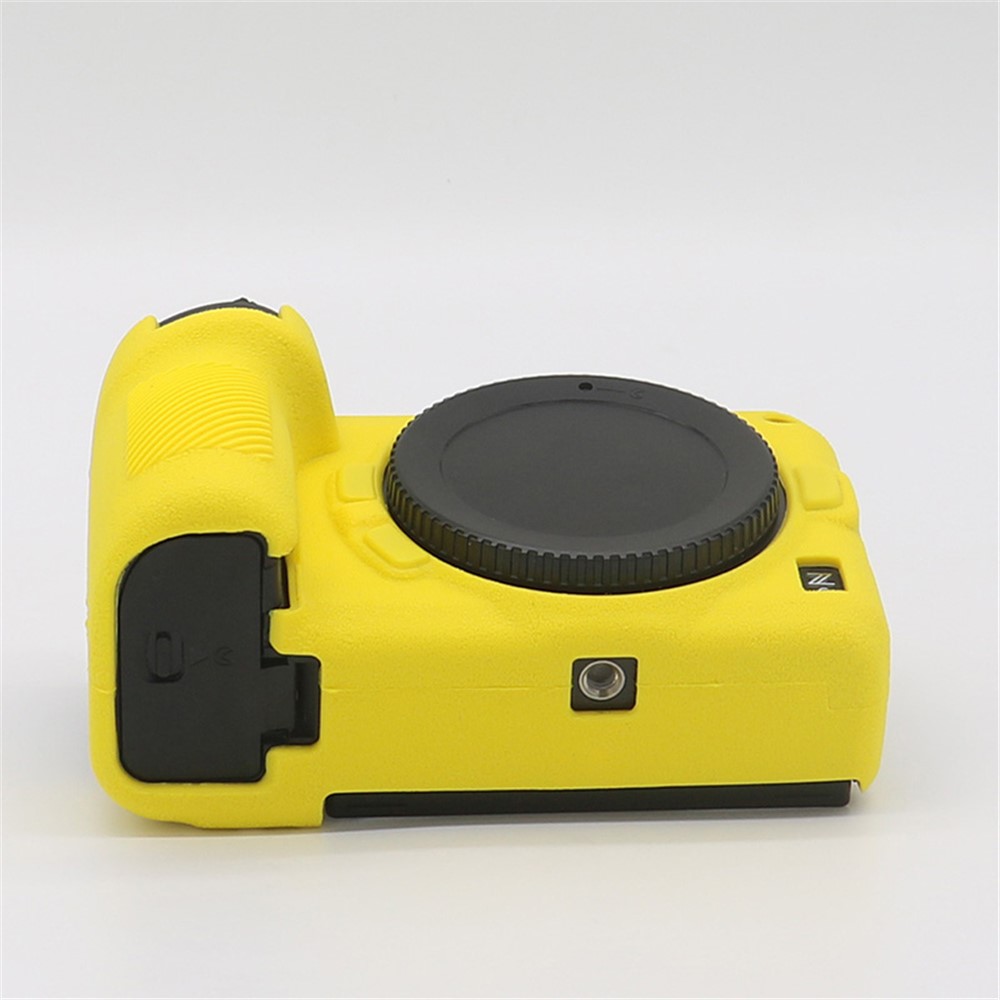 Litchi Texture Silicone Case Dustproof Camera Protective Sleeve Cover for Nikon Z6/Z7 - Yellow-8