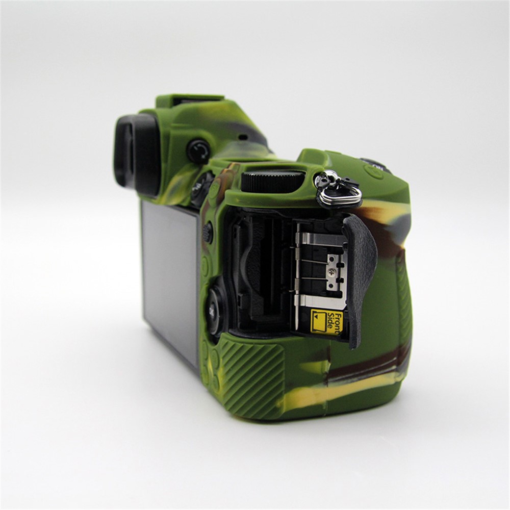 Shockproof Plain Texture Silicone Case Camera Protective Sleeve Cover for Nikon Z6/Z7 - Camouflage-3