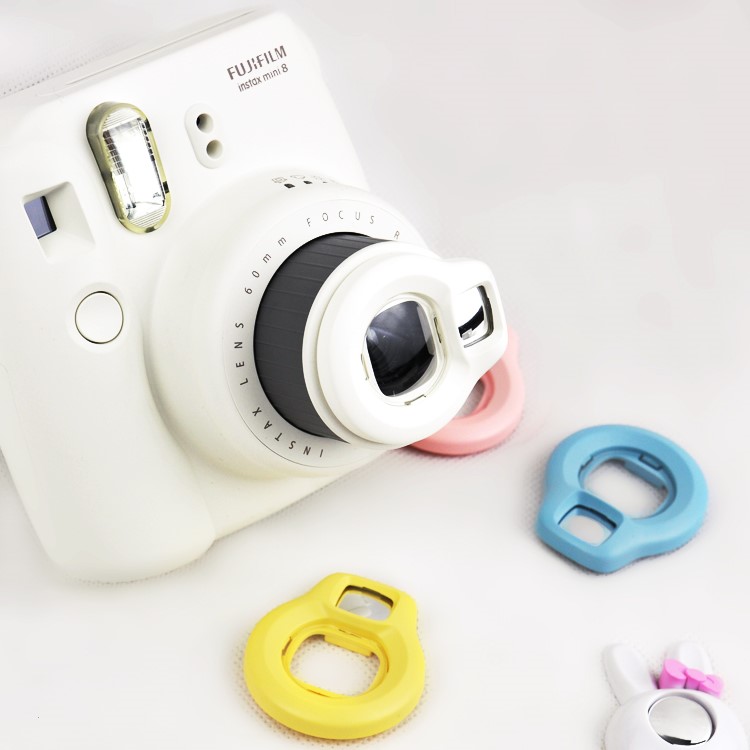 Close Up Lens Self Portrait Mirror for Fujifilm Instax Mini 7/7S/8/8S - White-3