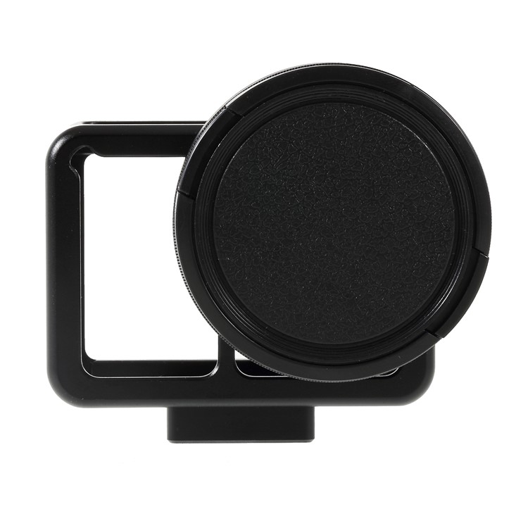 Metal Housing Hollow Frame Case for Gopro Hero 7 Black Camera with Back Door and 52mm UV Filter-14