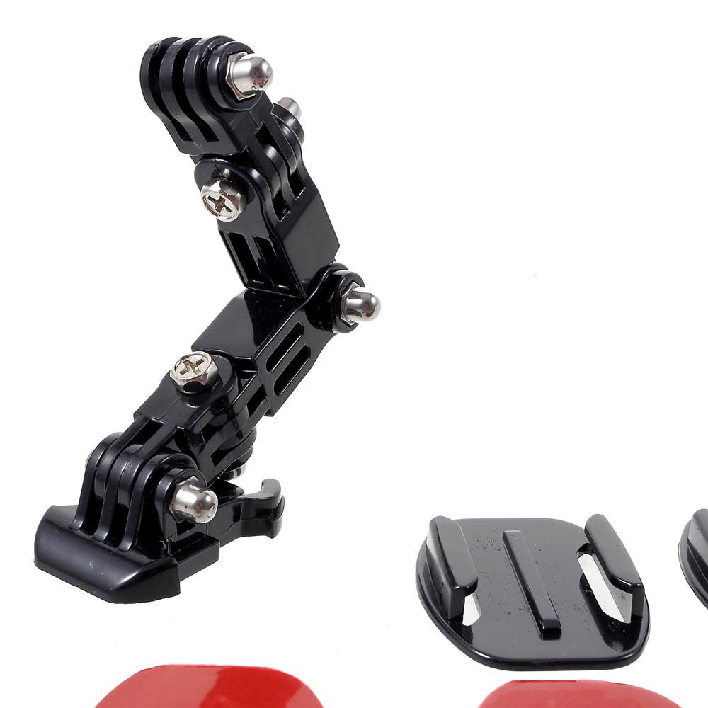 AT833 23-in-1 Helmet Chin Jaw Swivel Arm Mount Set for GoPro Hero4 Session/Hero 7/6/5/4/3+/3/2/1/ SJCAM Action Cameras-4