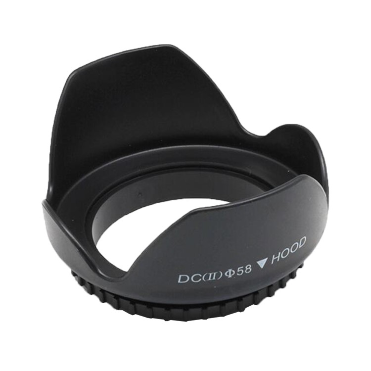 Screwed Flower Petal Sunshade Lens Hood for Nikon Canon Sony SLR DV Camera - Black-12