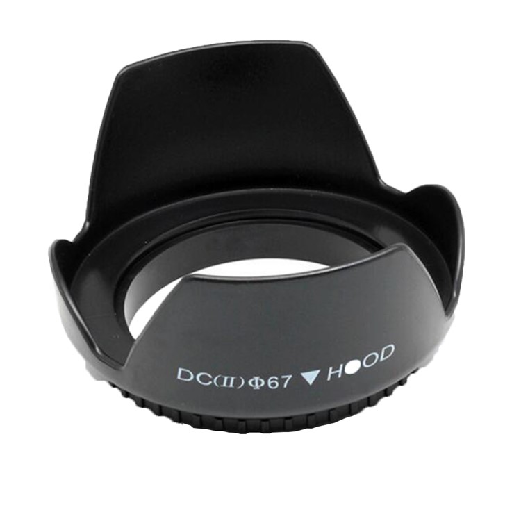 Screwed Flower Petal Sunshade Lens Hood for Nikon Canon Sony SLR DV Camera - Black-16