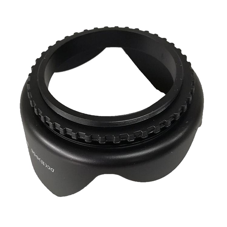 Screwed Flower Petal Sunshade Lens Hood for Nikon Canon Sony SLR DV Camera - Black-3