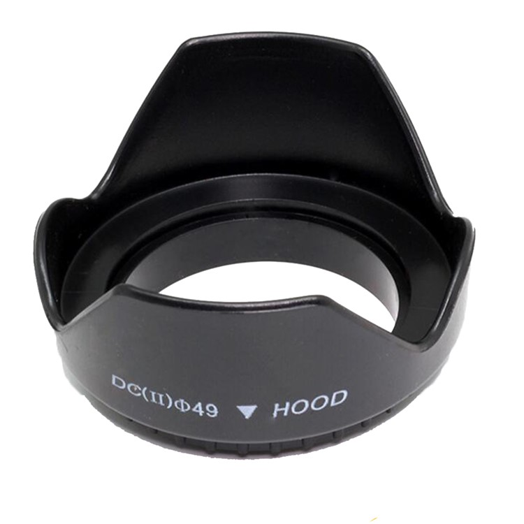 Screwed Flower Petal Sunshade Lens Hood for Nikon Canon Sony SLR DV Camera - Black-8