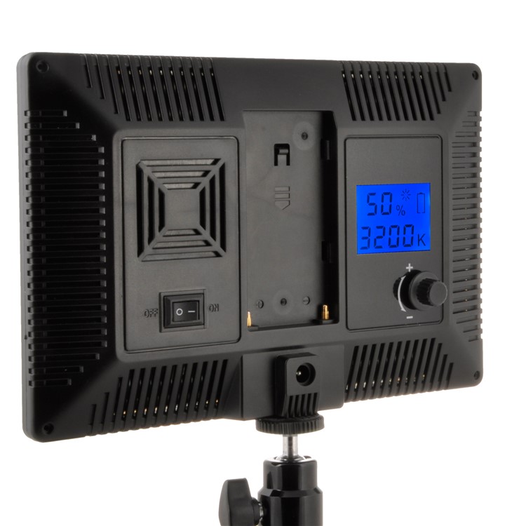 Ultra-thin Dimmable LED Video/Photo Light Panel Adjustable Brightness with Hot Shoe Mount - US Plug-6