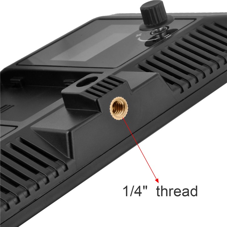 Ultra-thin Dimmable LED Video/Photo Light Panel Adjustable Brightness with Hot Shoe Mount - US Plug-8