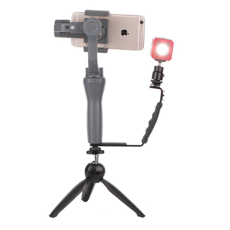 Professional Mini COB Video Light Compatible for Camera Camcorder and Smartphone - Red-3