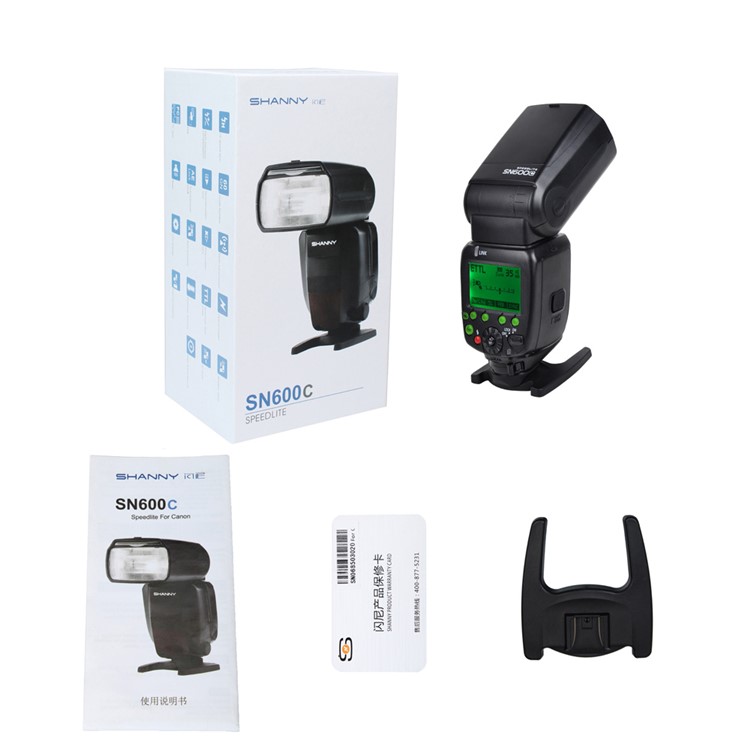 SHANNY SN600C Flash Light HSS 1/8000s On-camera TTL GN60 Flashgun Speedlite for Canon-14