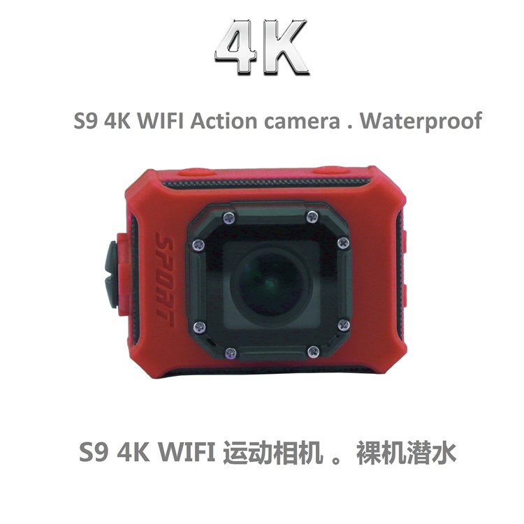 S9 2.0 inch Sports Camera 4K 1080P Ultra HD WiFi Waterproof DV Camcorder - Red-1
