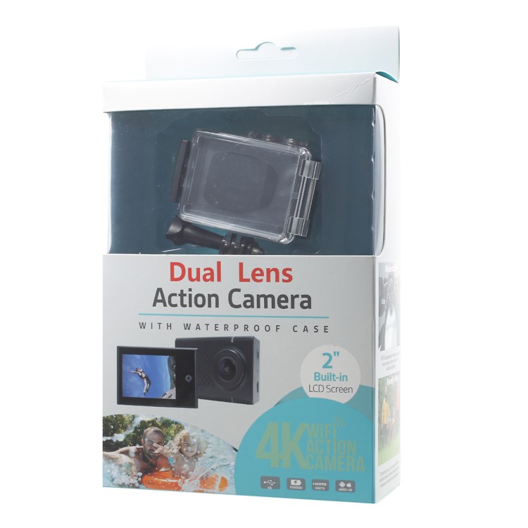 D2 Dual Lens WiFi Camera 2-inch Screen Ultra HD 1080P 4K Sports Action Camera 150° Wide Angle-12