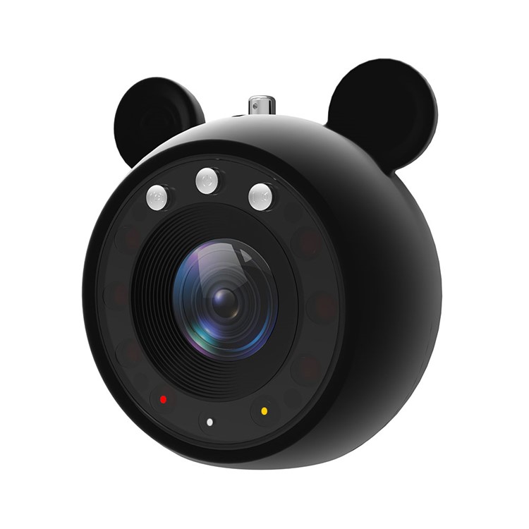 60° Lens Angle Portable Video Camera, Support Night Vision and Motion Detection - Black-3