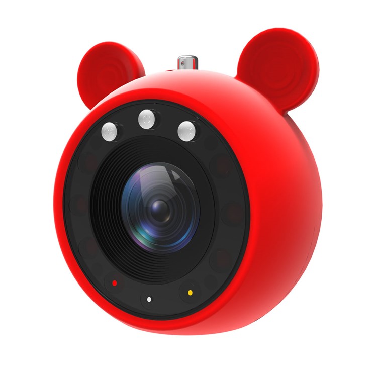 60° Lens Angle Mini Camcorder, Support Night Vision and Motion Detection - Red-3