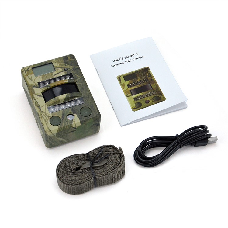 S690 8MP 720P HD Scouting Trail Camera Waterproof Hunting Night Vision Sensor Surveillance 30FPS - Army Green-5
