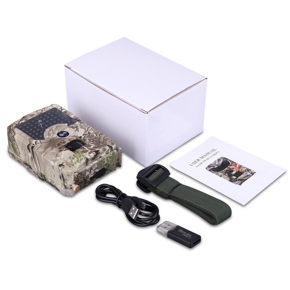 PR200 Anti-roubo De Monitoramento Automático Caça Câmera 12MP IR LED Câmera De Visão Noturna - Camuflar-6