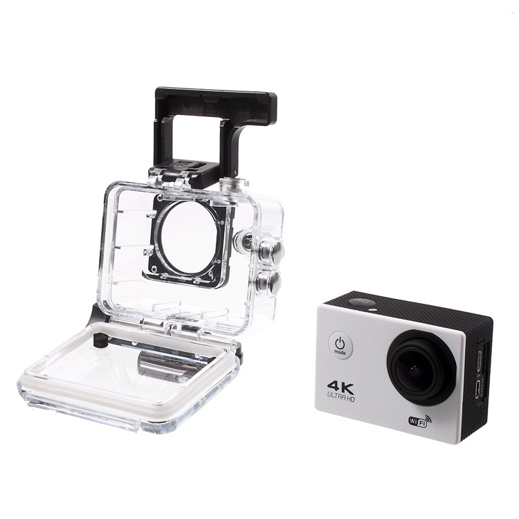 QUANZHI V3 2" 4K Ultra HD 16MP WiFi 170-degree Wide Angle Waterproof Action Camera - White-11