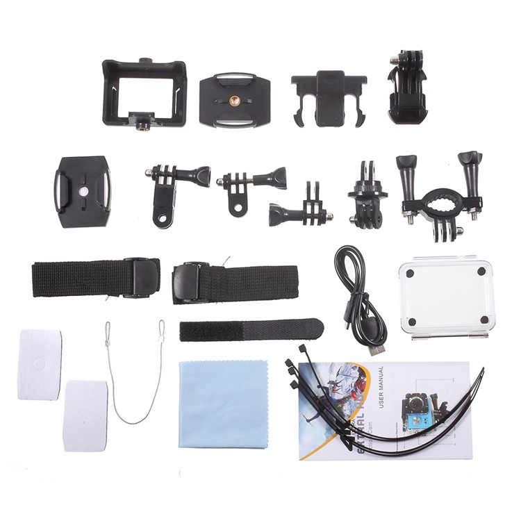 QUANZHI V3 2" 4K Ultra HD 16MP WiFi 170-degree Wide Angle Waterproof Action Camera - White-12
