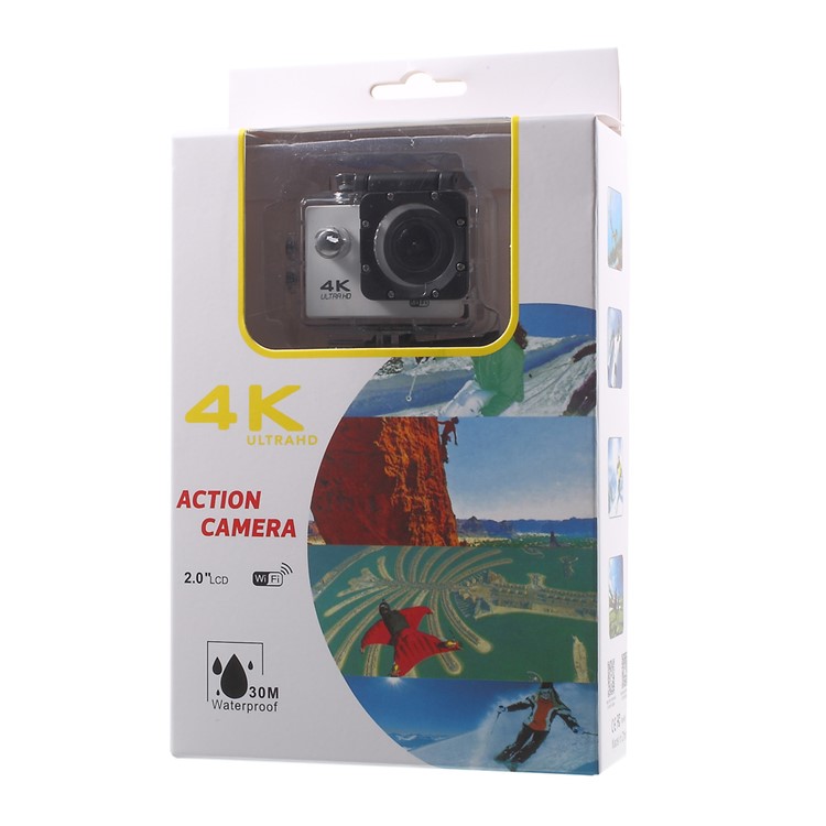 QUANZHI V3 2" 4K Ultra HD 16MP WiFi 170-degree Wide Angle Waterproof Action Camera - White-13