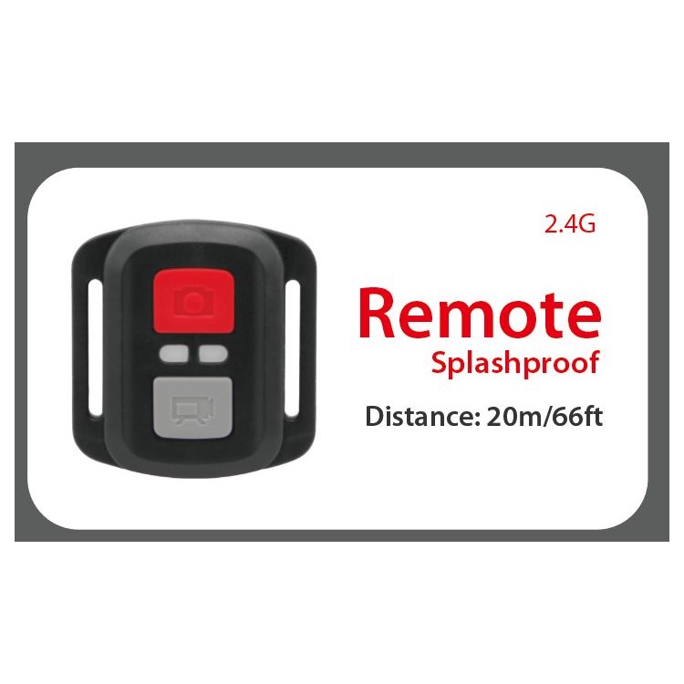 H8R 2.0-inch 2.4G Wireless Remote Control Waterproof HD 1080P 4K WiFi Sports 170-Degree Wide Angle Camera - Black-10
