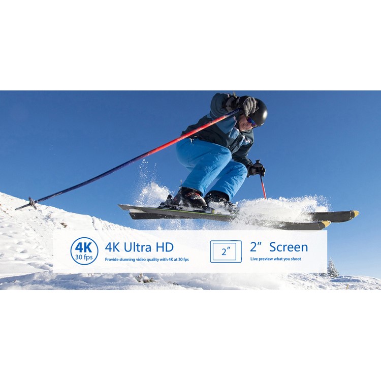 H8R 2.0-inch 2.4G Wireless Remote Control Waterproof HD 1080P 4K WiFi Sports 170-Degree Wide Angle Camera - Black-9