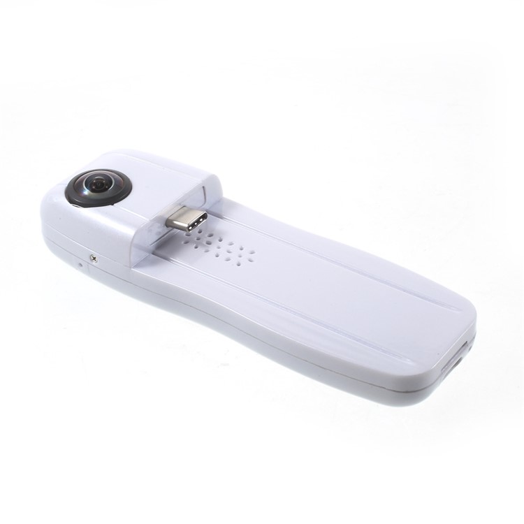 E01 720 Degree Panorama VR Camera Dual Lens Unique Action Camera with Type-C Plug - White-3