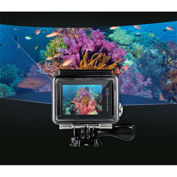 REMAX SD-02 4K Ultra HD Waterproof Sports Action Camera Built-in WiFi - Grey-4