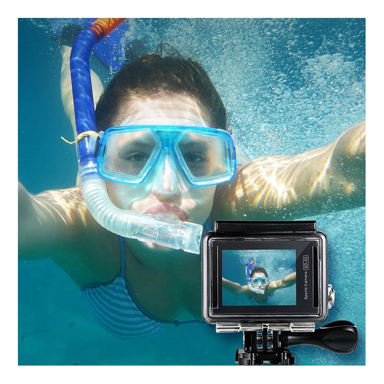 REMAX SD-02 4K Ultra HD Waterproof Sports Action Camera Built-in WiFi - Grey-8