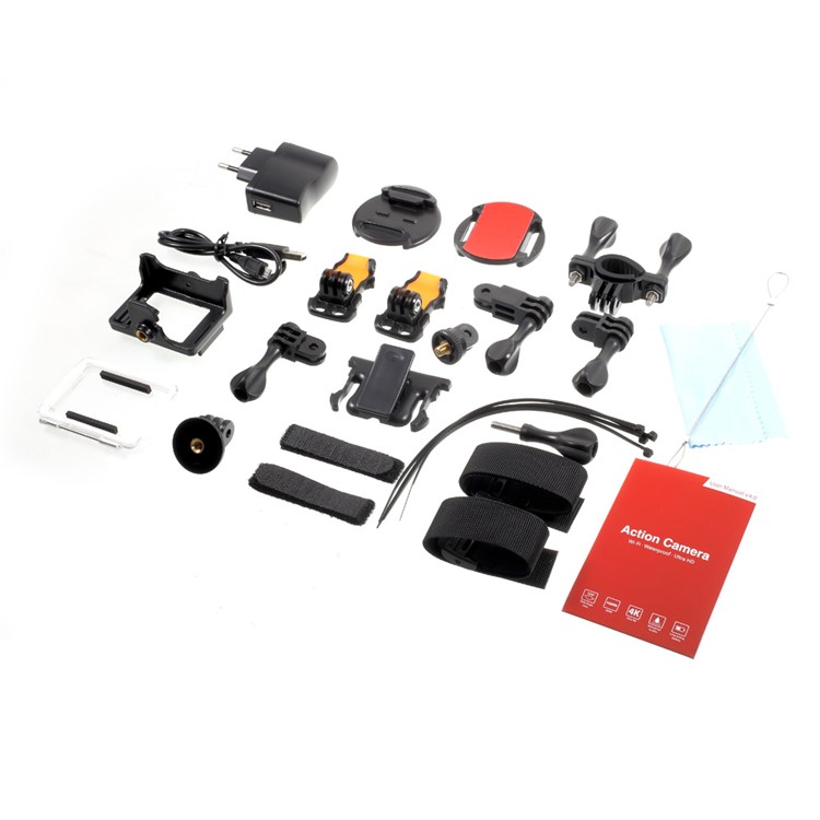 EKEN H9R WiFi 4K Ultra HD Action Camera 2.0-inch Waterproof 30M 170-Degree Wide Angle - EU Plug / Black-14