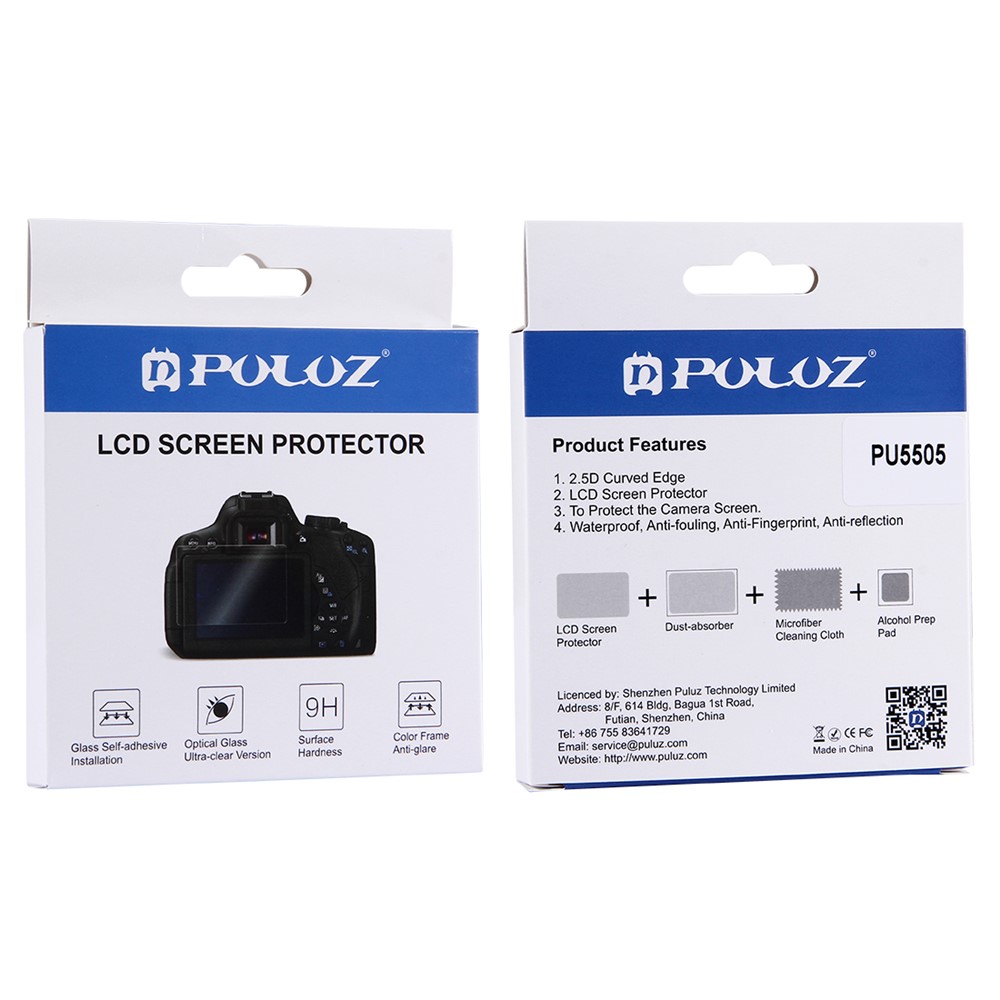 PULUZ PU5501 Para Canon 5D Mark III Camera Protector de Pantalla de Vidrio Templado 0.3 mm 9h 2.5d-7