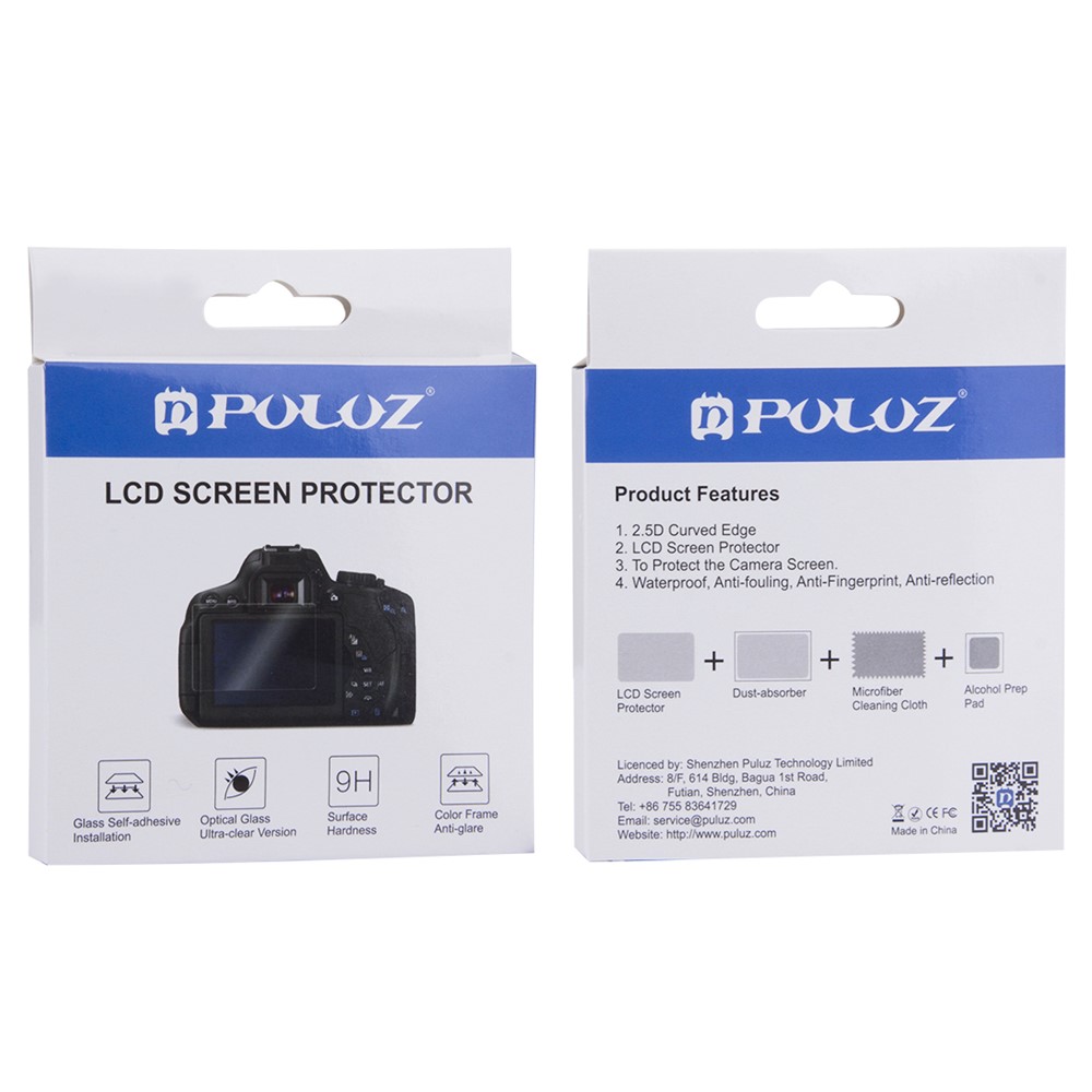 PULUZ PU5502 Per Telecamera Canon 6D 9H Temped Glass Protector Guard 0,3 mm 2,5d-7