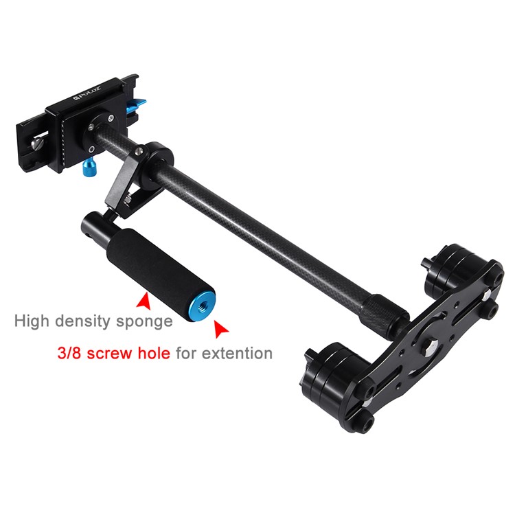 PULUZ S60T 38.5-61cm Carbon Fiber Handheld Stabilizer Steadicam for DSLR Cameras DV Cameras - Black-10