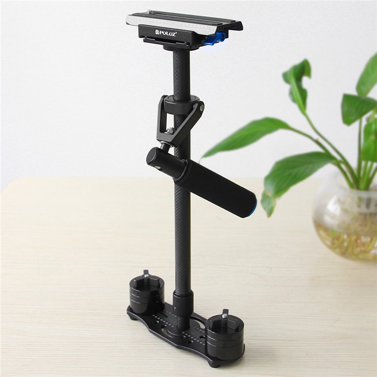 PULUZ S60T 38.5-61cm Carbon Fiber Handheld Stabilizer Steadicam for DSLR Cameras DV Cameras - Black-17