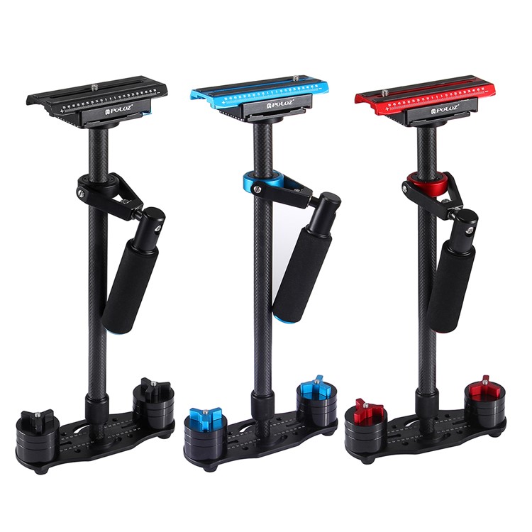 PULUZ S60T 38.5-61cm Carbon Fiber Handheld Stabilizer Steadicam for DSLR Cameras DV Cameras - Black-20