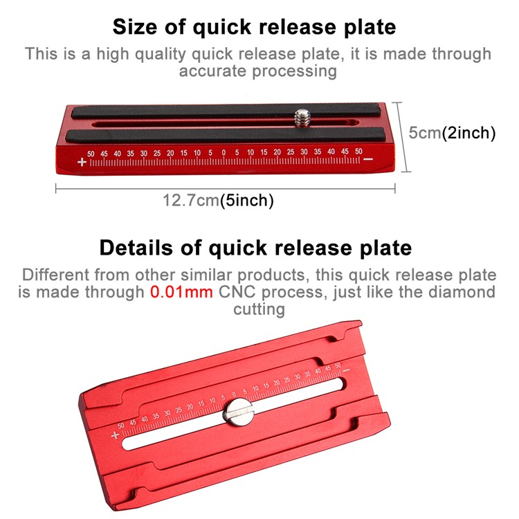 PULUZ S60T Adjustable 38.5-61cm Handheld Stabilizer Steadicam for DSLR Cameras DV Cameras - Red-12