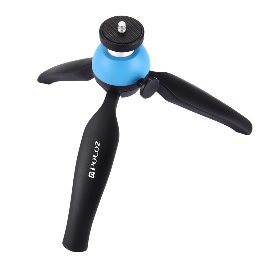 PULUZ PU361 Mini Tripod Mount with 360 Degree Ball Head for GoPro DSLR Cameras - Blue-3
