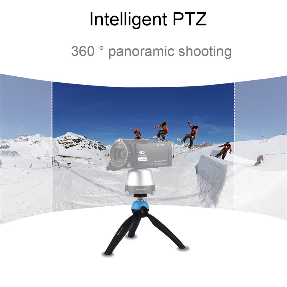 PULUZ PU361 Mini Tripod Mount with 360 Degree Ball Head for GoPro DSLR Cameras - Blue-7