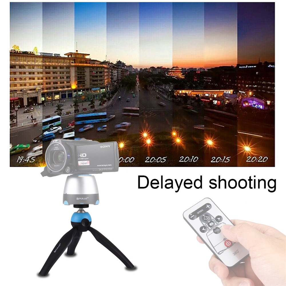 PULUZ PU361 Mini Tripod Mount with 360 Degree Ball Head for GoPro DSLR Cameras - Blue-8