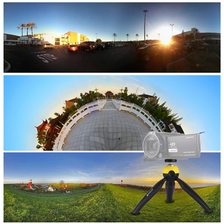 PULUZ PU361 Portable Flexible Pocket Mini Camera Grip Stand with 360 Degree Ball Head - Yellow-10