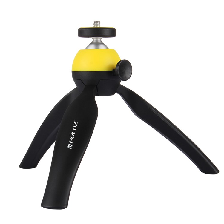 PULUZ PU361 Portable Flexible Pocket Mini Camera Grip Stand with 360 Degree Ball Head - Yellow-2