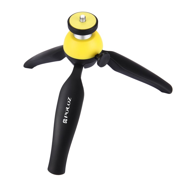 PULUZ PU361 Portable Flexible Pocket Mini Camera Grip Stand with 360 Degree Ball Head - Yellow-3