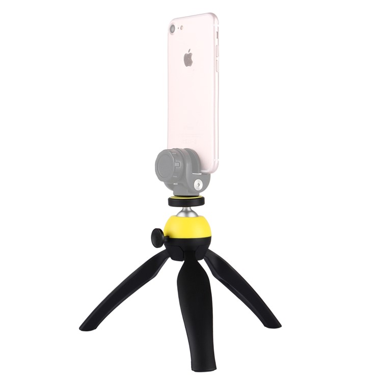 PULUZ PU361 Portable Flexible Pocket Mini Camera Grip Stand with 360 Degree Ball Head - Yellow-6