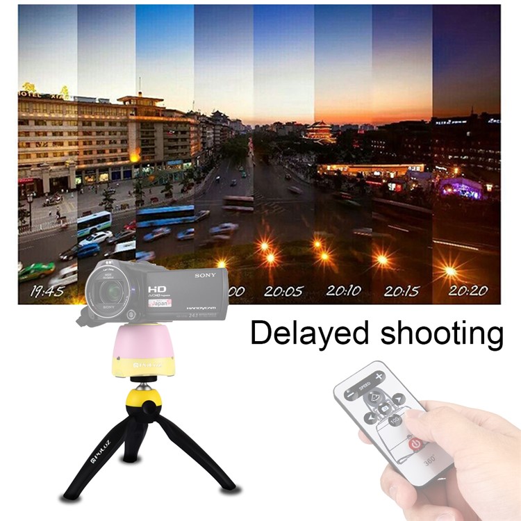 PULUZ PU361 Portable Flexible Pocket Mini Camera Grip Stand with 360 Degree Ball Head - Yellow-8