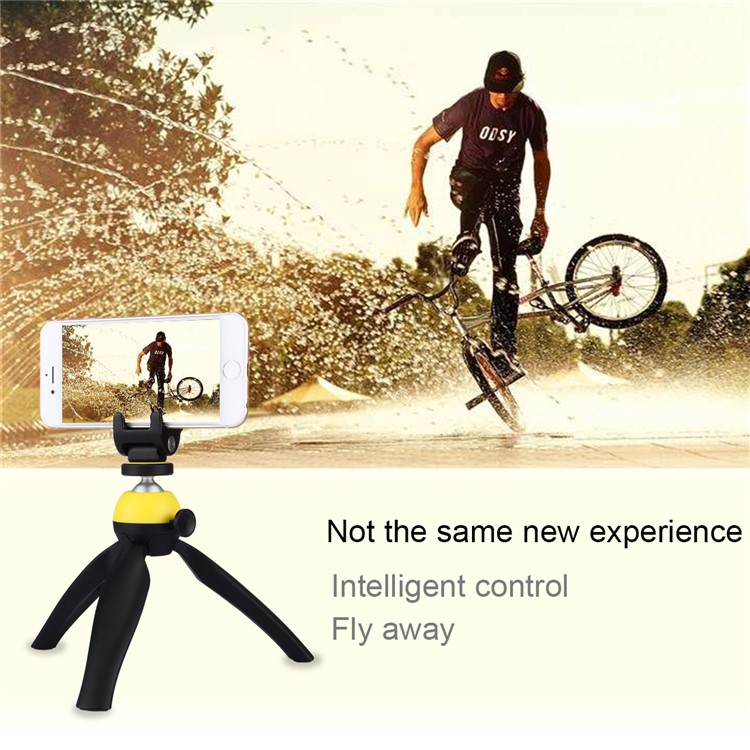 PULUZ PU361 Portable Flexible Pocket Mini Camera Grip Stand with 360 Degree Ball Head - Yellow-9